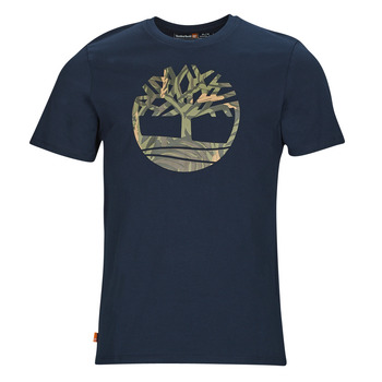textil Hombre Camisetas manga corta Timberland SS Tree Logo Seasonal Camo Tee Marino
