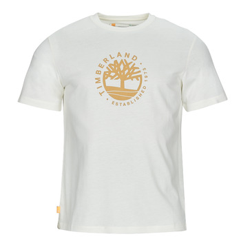 textil Hombre Camisetas manga corta Timberland SS Refibra Logo Graphic Tee Regular Blanco