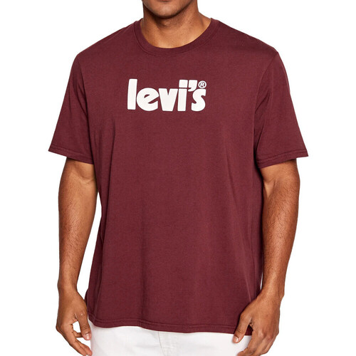 textil Hombre Camisetas manga corta Levi's  Rojo