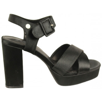 Zapatos Mujer Mocasín Xti sandalia plataforma raso Negro