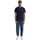 textil Hombre Tops y Camisetas Revolution 1302 KEE T-Shirt - Navy Melange Azul
