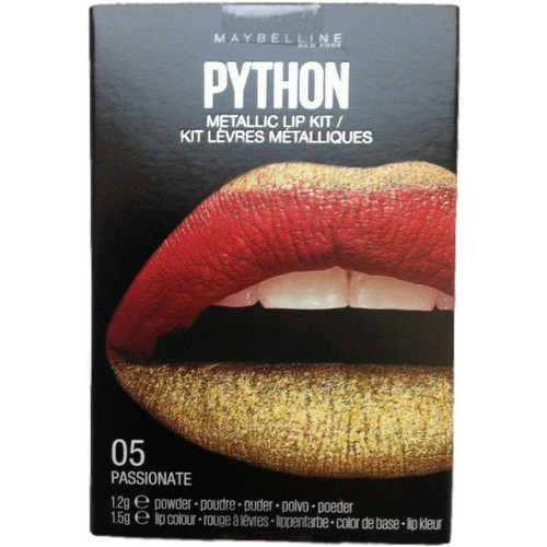Belleza Mujer Paleta de sombras de ojos Maybelline New York Kit de pintalabios metálico Python Rojo