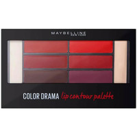 Belleza Mujer Paleta de sombras de ojos Maybelline New York Color Drama Lip Palette - 01 Crimson Vixen - 01 Crimson Vixen Multicolor