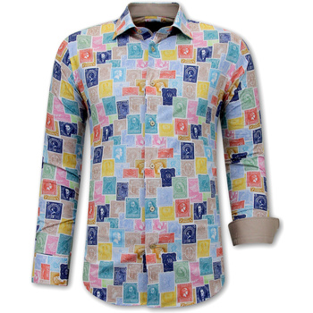 textil Hombre Camisas manga larga Gentile Bellini De Vestir De Hombre Estampado De Multicolor