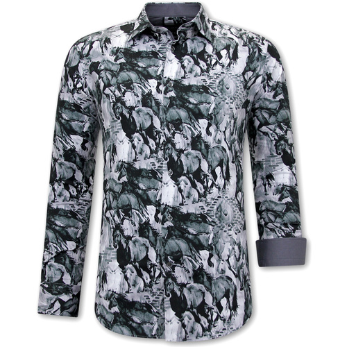 textil Hombre Camisas manga larga Gentile Bellini Blusa Estampado Animales Multicolor