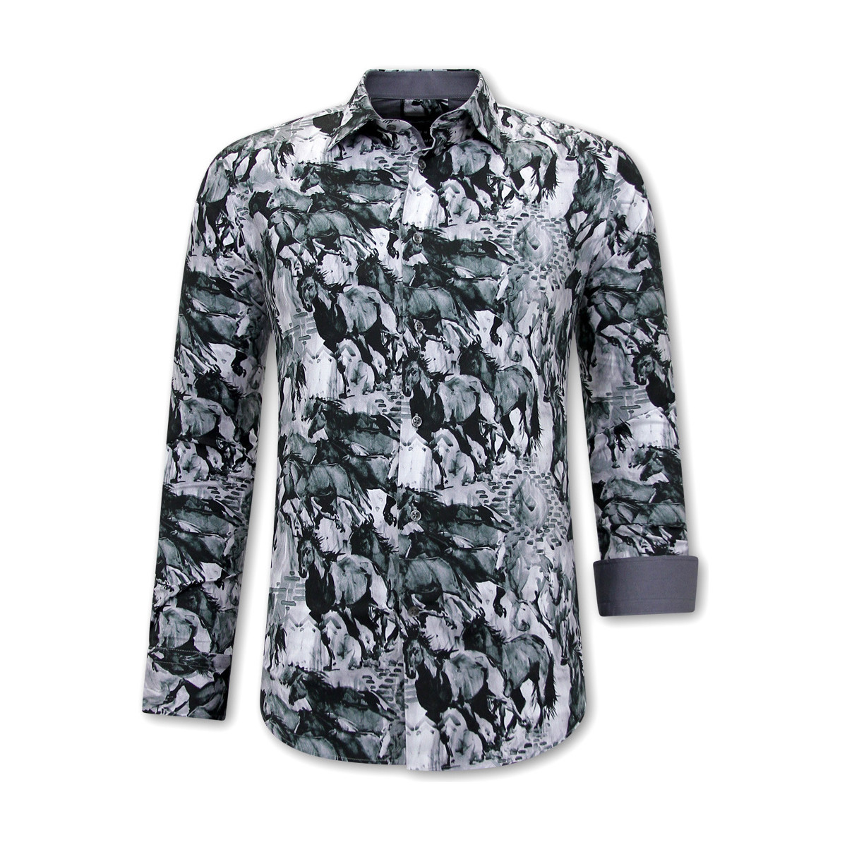 textil Hombre Camisas manga larga Gentile Bellini Blusa Estampado Animales Multicolor