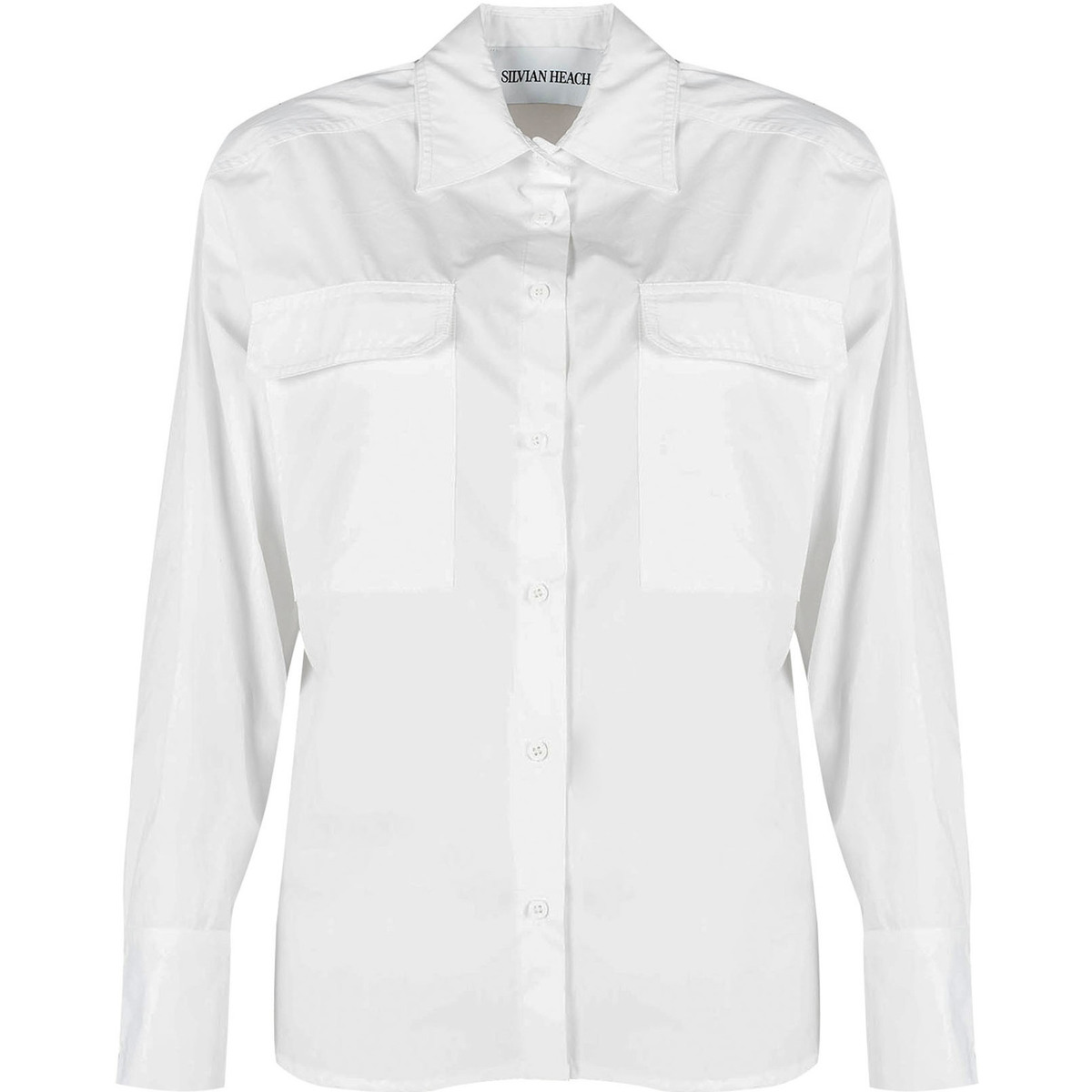 textil Mujer Camisas Silvian Heach PGA22454CA Blanco