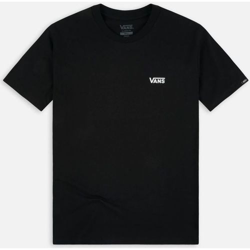 textil Hombre Tops y Camisetas Vans VN0A54TFY28 - LEFT CHEST LOGO-BLACK Negro