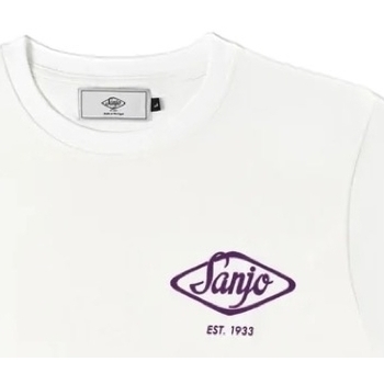textil Hombre Tops y Camisetas Sanjo Flocked Logo T-Shirt - White Blanco