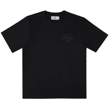 textil Hombre Tops y Camisetas Sanjo Flocked Logo T-Shirt - All Black Negro