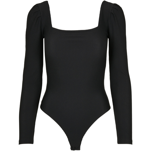 Ropa interior Mujer Body Urban Classics Body femme manches côtelées Negro
