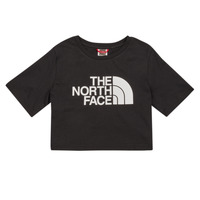 textil Niña Camisetas manga corta The North Face Girls S/S Crop Easy Tee Negro
