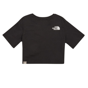 The North Face Girls S/S Crop Easy Tee Negro