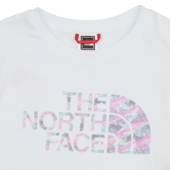 The North Face Girls S/S Crop Easy Tee Blanco