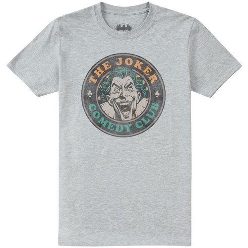 textil Hombre Camisetas manga larga The Joker Comedy Club Gris