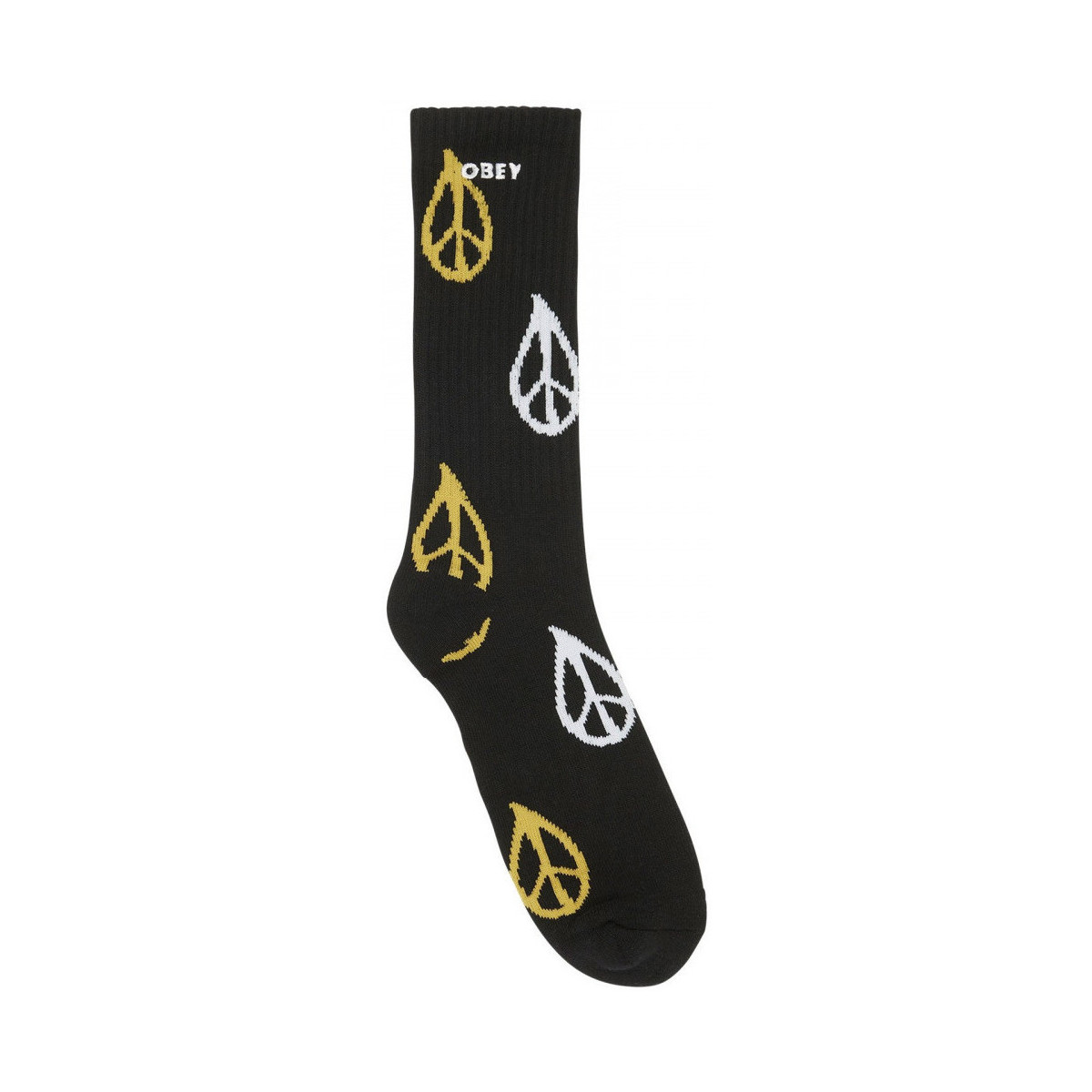 Ropa interior Hombre Calcetines Obey Peaced socks Negro
