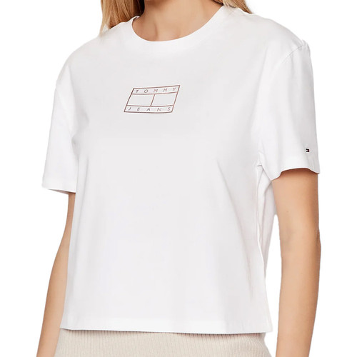 textil Mujer Tops y Camisetas Tommy Hilfiger  Blanco