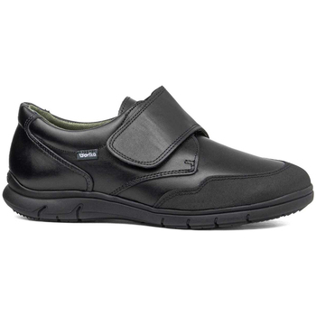 Zapatos Hombre Derbie & Richelieu Gorila COLEGIAL VELCRO PIEL NEGRO Negro