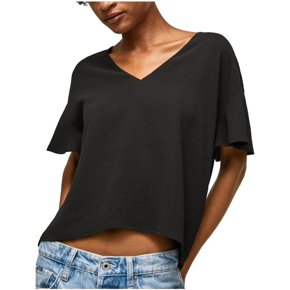 textil Mujer Tops / Blusas Pepe jeans PL304419 999 Negro