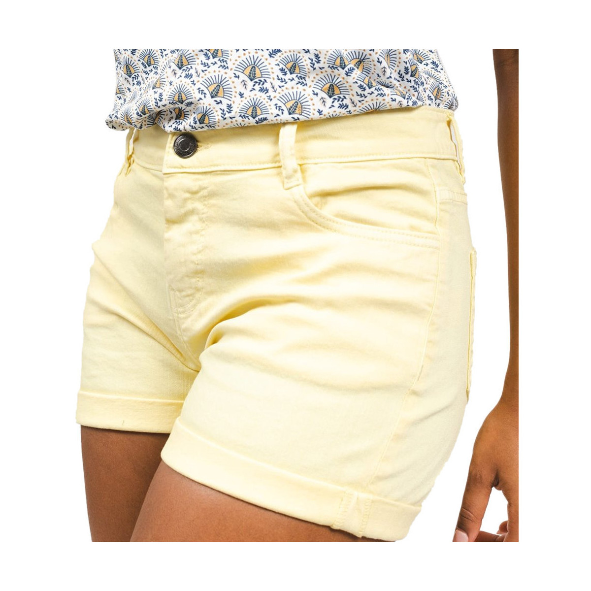 textil Mujer Shorts / Bermudas Deeluxe  Amarillo