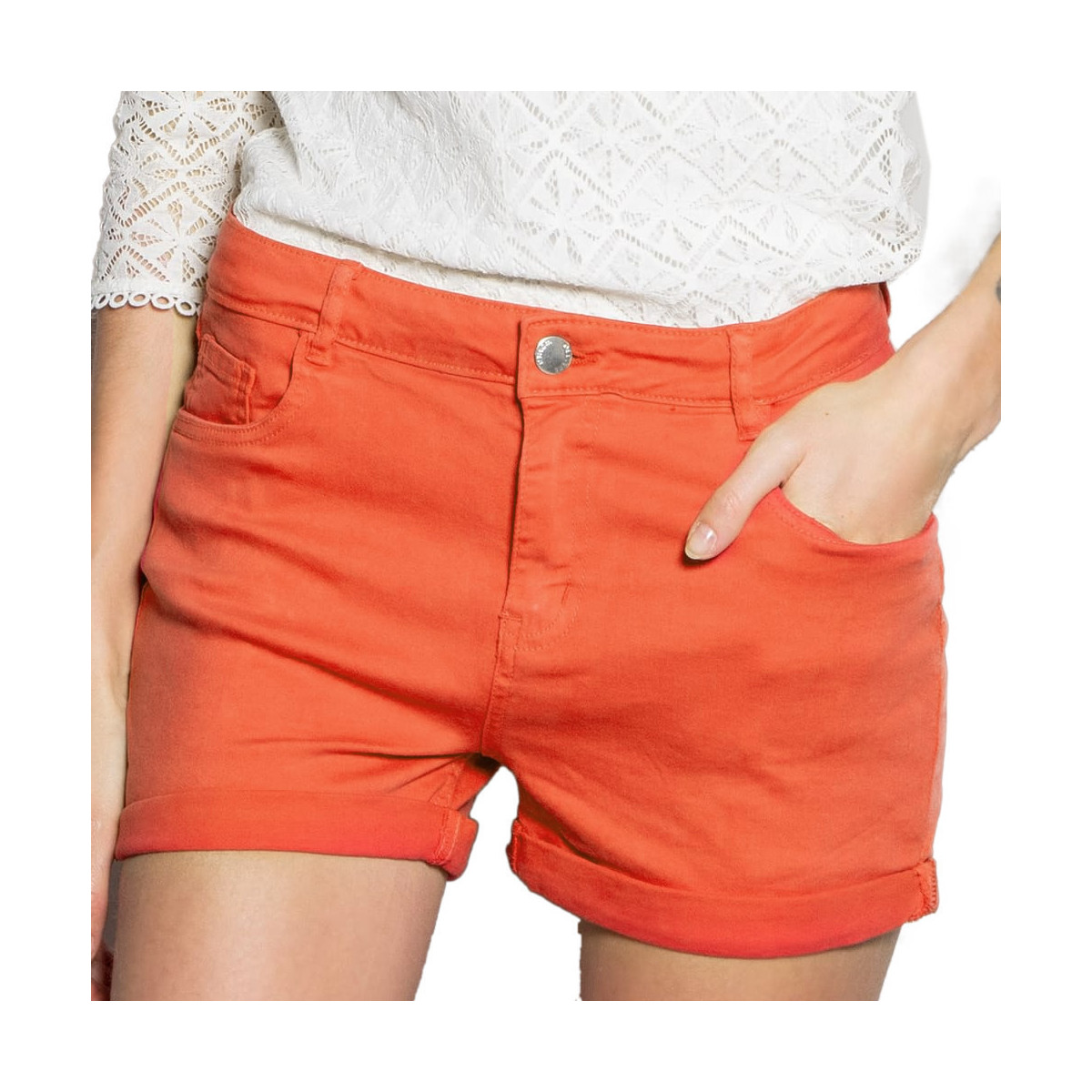 textil Mujer Shorts / Bermudas Deeluxe  Naranja