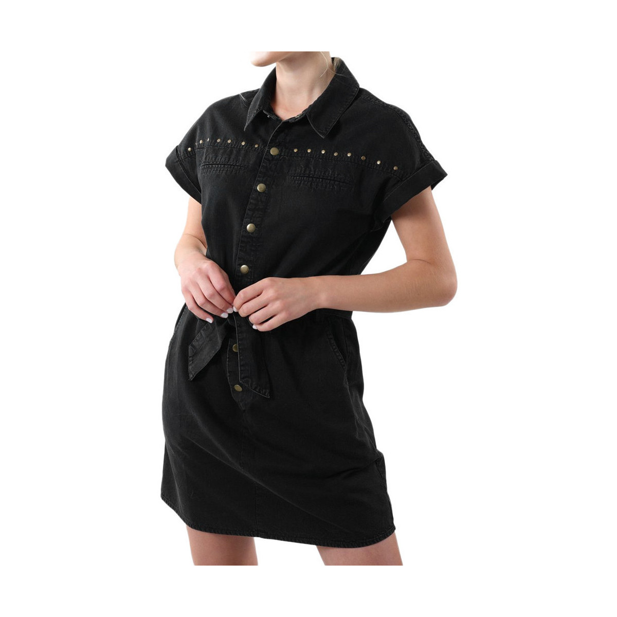 textil Mujer Vestidos cortos Deeluxe  Negro