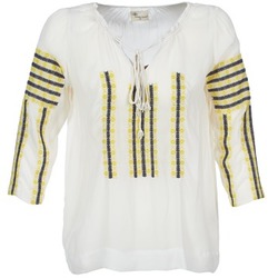 textil Mujer Tops / Blusas Stella Forest ATU025 Blanco / Gris / Amarillo
