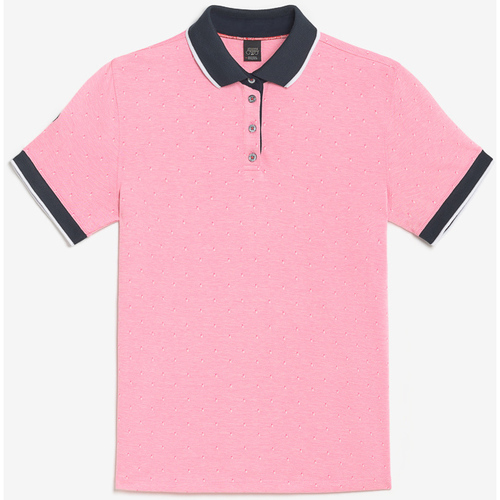 textil Hombre Tops y Camisetas Le Temps des Cerises Polo NOVIL Rosa