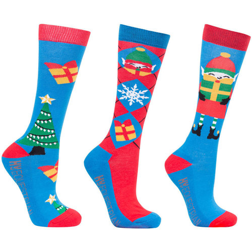 Ropa interior Mujer Calcetines Hy Jolly Elves Rojo
