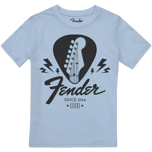 textil Niño Camisetas manga larga Fender Guitar Pick Azul