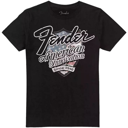 textil Hombre Camisetas manga larga Fender American Innovation 1946 Negro