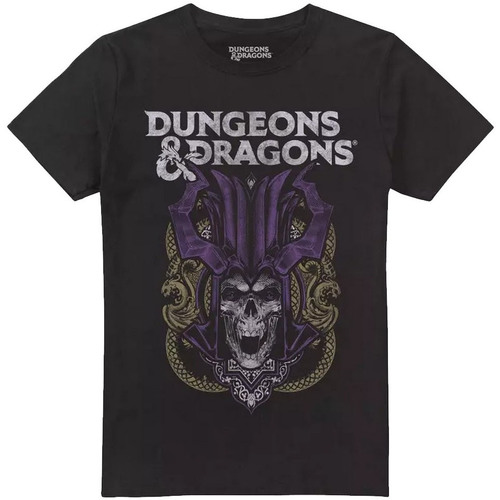 textil Hombre Camisetas manga larga Dungeons & Dragons TV1731 Negro