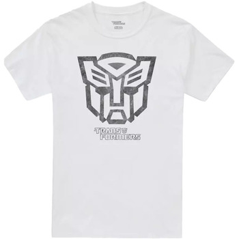 textil Hombre Camisetas manga larga Transformers TV1749 Blanco