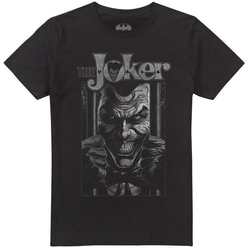 textil Hombre Camisetas manga larga The Joker Behind Bars Negro