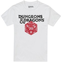 textil Hombre Camisetas manga larga Dungeons & Dragons D20 Blanco