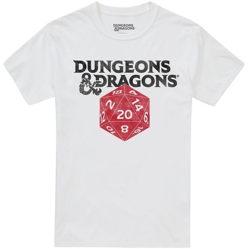 textil Hombre Camisetas manga larga Dungeons & Dragons TV1780 Blanco