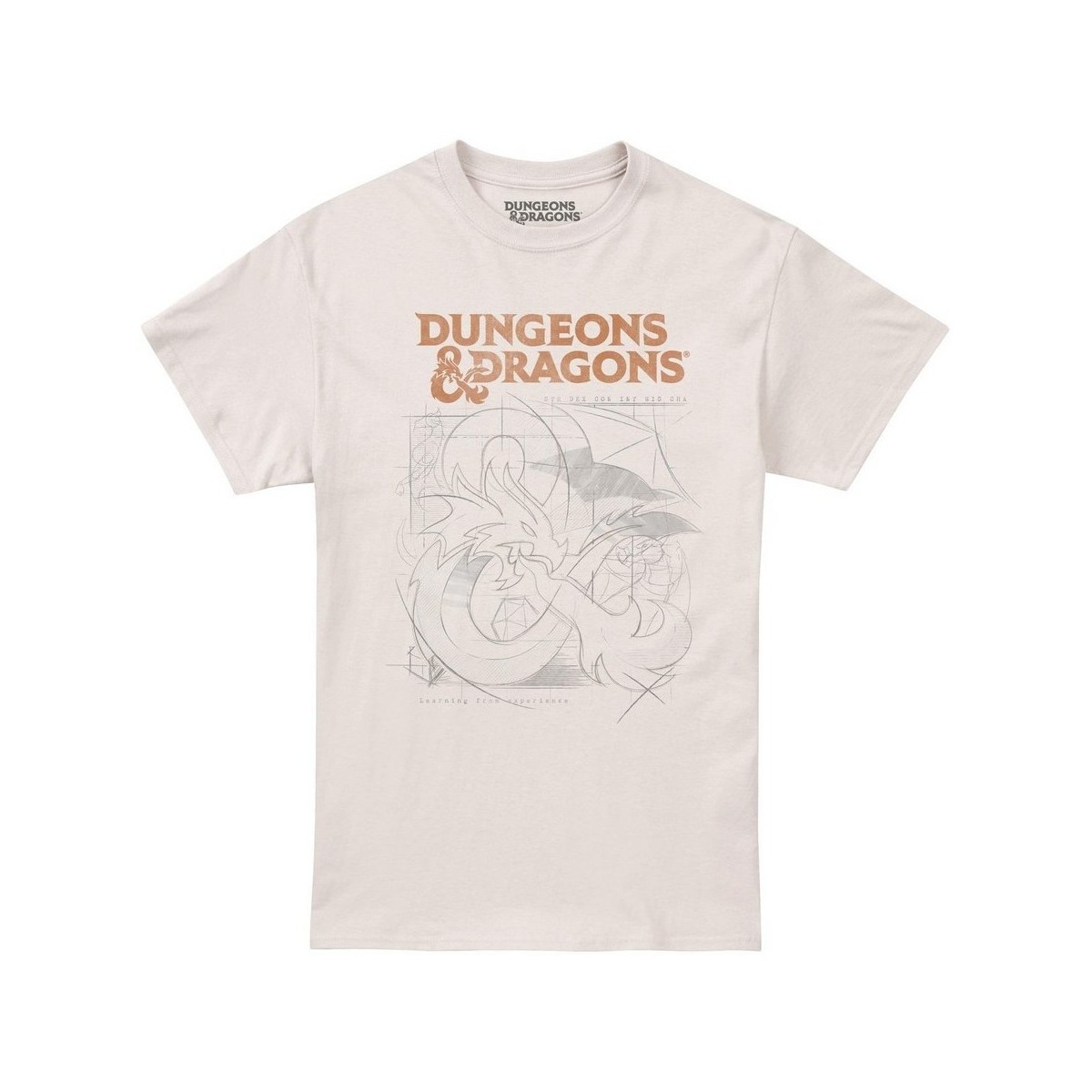 textil Hombre Camisetas manga larga Dungeons & Dragons TV1784 Beige