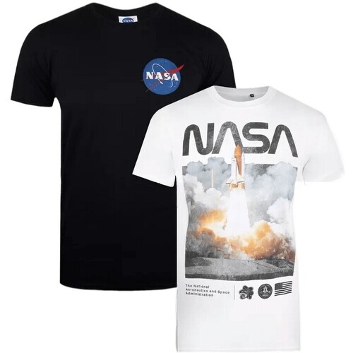 textil Hombre Camisetas manga larga Nasa Mission Control Negro