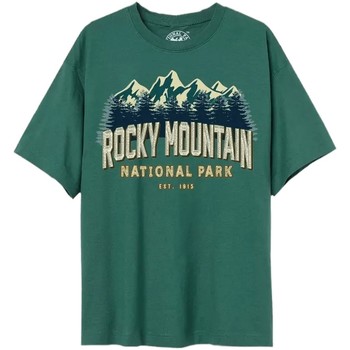 textil Mujer Camisetas manga larga National Parks Rocky Mountain 1915 Verde