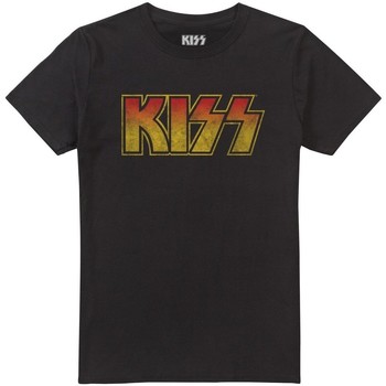 textil Hombre Camisetas manga larga Kiss TV1852 Negro
