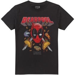 textil Hombre Camisetas manga larga Deadpool Tacomania Negro