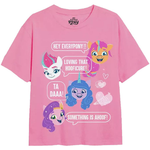 textil Niña Camisetas manga larga My Little Pony Texting Ponies Rojo