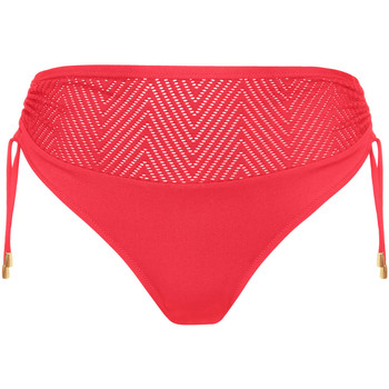 Lisca Braga de traje baño cintura alta con laterales ajustables Rojo