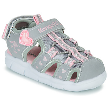 Zapatos Niña Sandalias de deporte Kangaroos K-Mini Gris / Rosa