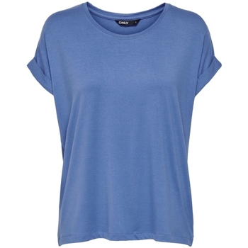 textil Mujer Sudaderas Only Noos Top Moster S/S - Blue Yonder Azul