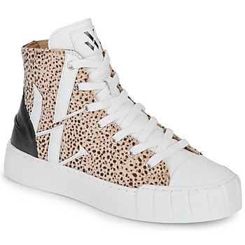 Zapatos Mujer Zapatillas altas Vanessa Wu PINA Blanco / Leopardo