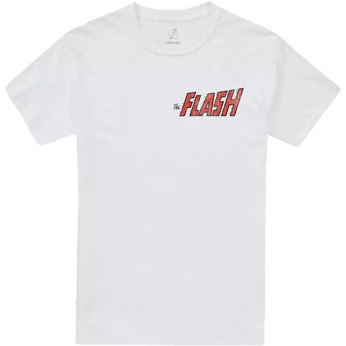 textil Hombre Camisetas manga larga The Flash The Scarlet Speedster Blanco