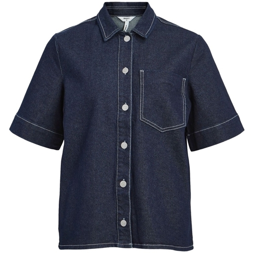 textil Mujer Tops / Blusas Object Shirt Gemme - Dark Blue Denim Azul