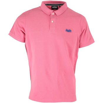 textil Hombre Tops y Camisetas Superdry Classic Pique Polo Rosa