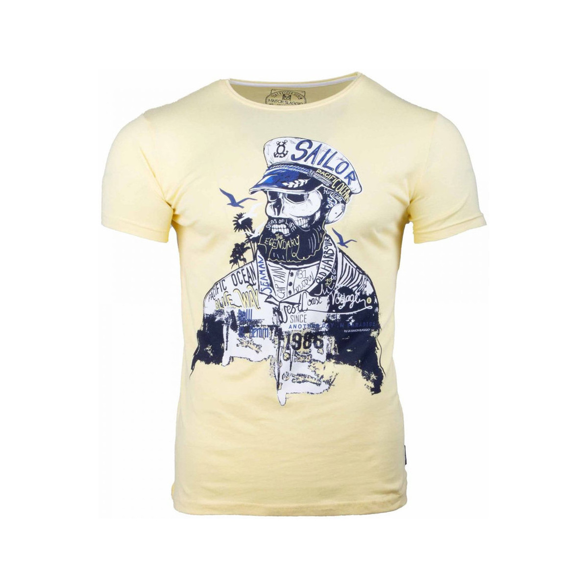 textil Hombre Tops y Camisetas La Maison Blaggio  Amarillo
